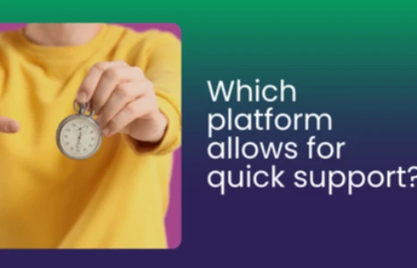 Which platform allows for a quick support payment?
