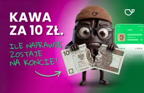 A 10 zł coffee, but less on your account. How much do you actually keep from a virtual coffee and monthly support?